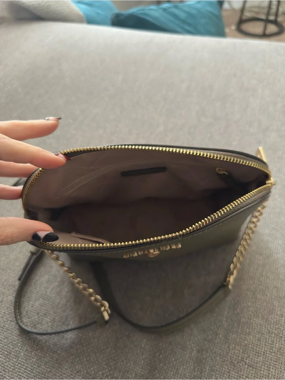 Michael Kors Olive Crossbody with Gold Hardware
